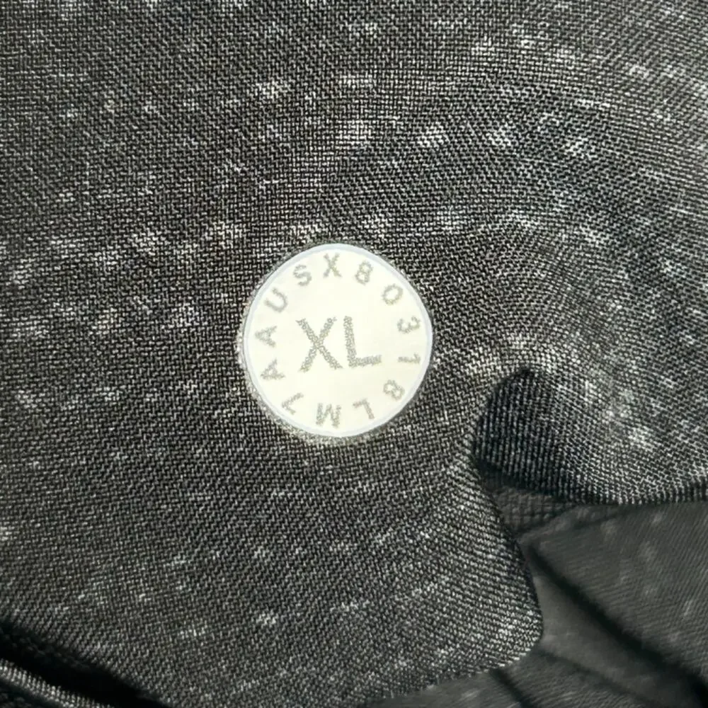 Lululemon T.H.E. Short 9" All Court Texture Deep Coal Black XL - Picture 7 of 10
